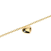 Mabina Bracciale placcato oro con ciondolo cuore 533949